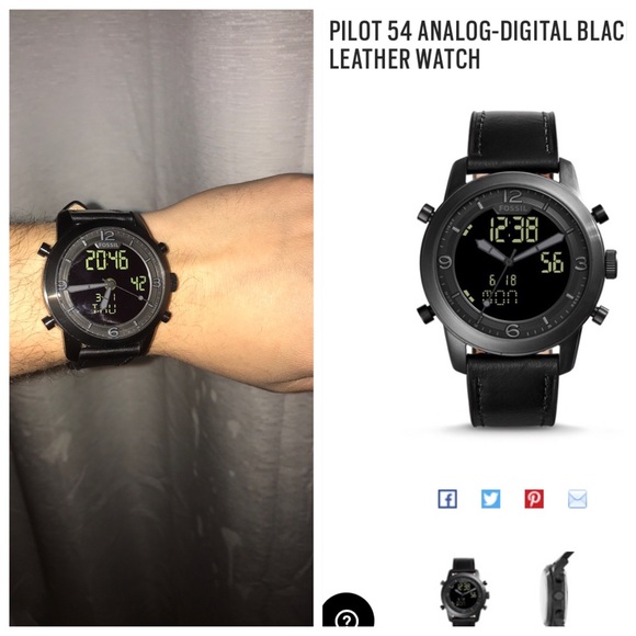 fossil pilot 54 analog digital